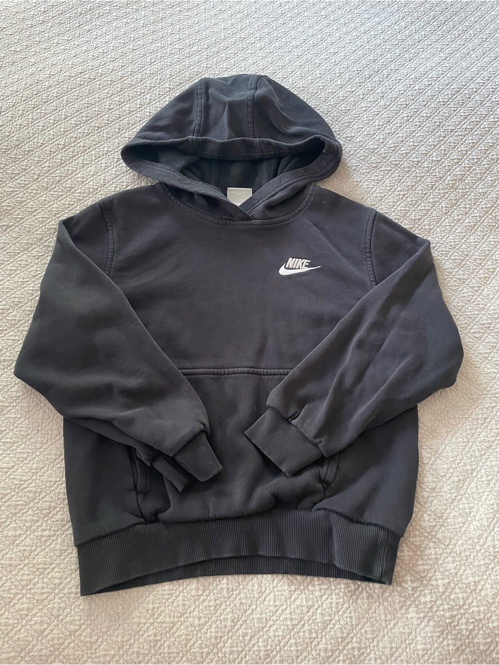 Nike Black Pullover Hoodie with White Logo